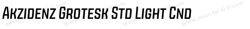 Akzidenz Grotesk Std Light Cnd字体转换